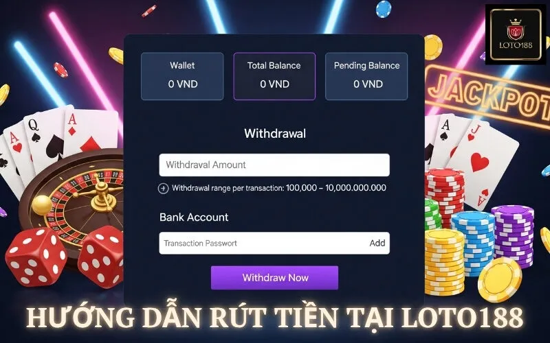 Hướng Dẫn Rút Tiền Tại Loto188